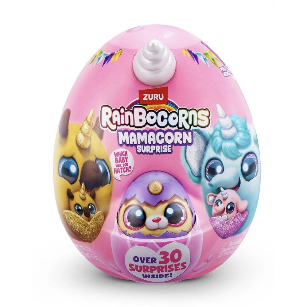 Rainbocorns MAMACORN SURPRISE PLUSH Toy Mystery Baby & 30+ Magical Surprise ZURU
